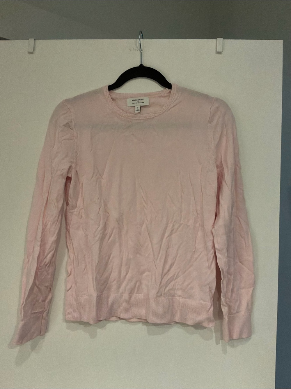 Banana Republic Pale Pink Crew Neck Sweater